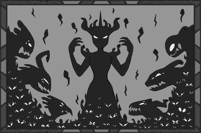 Tapestries Designs - Shadow Monsters WIP