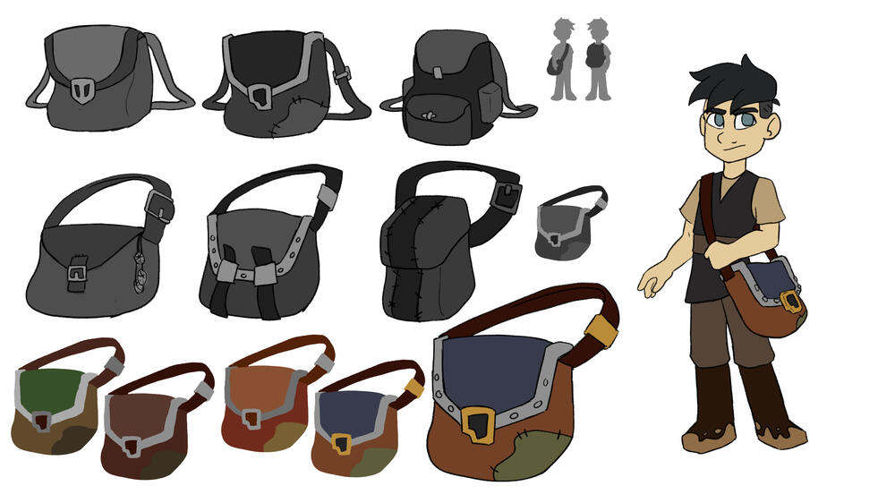 Props Design - Conall's Bag