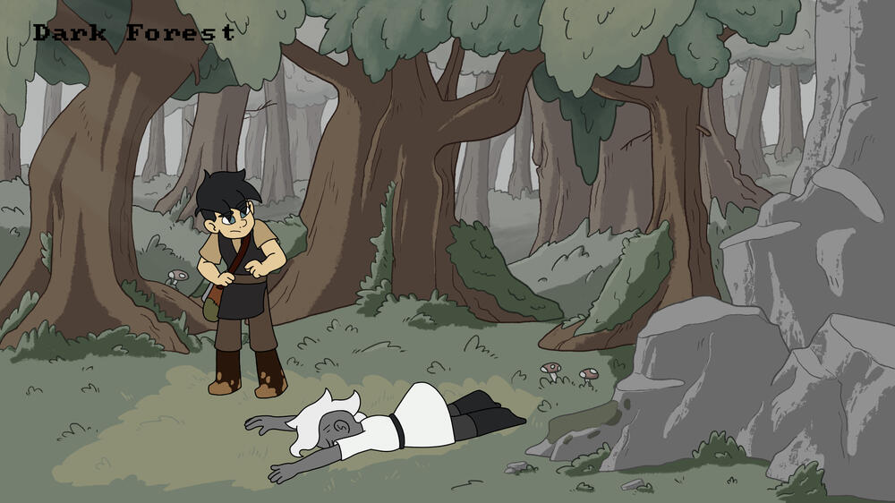 Background Design Dark Forest