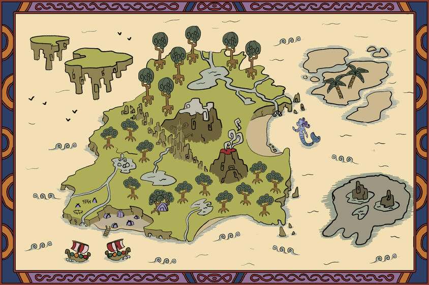 Tapestries Designs - Island Map WIP