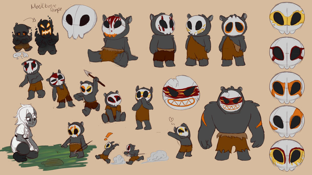 Shadow Creatures Designs - Lava Region