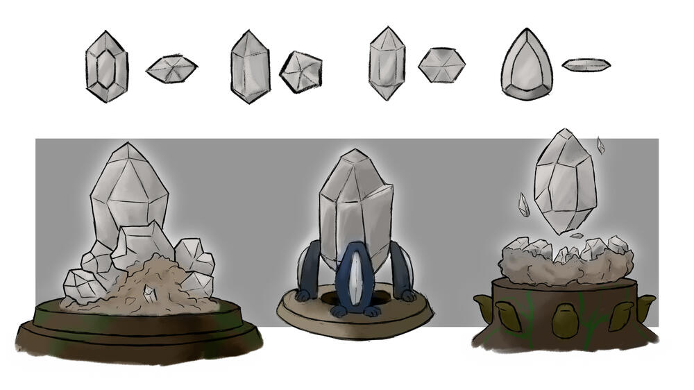 Props Design - Gemstone Pedestals